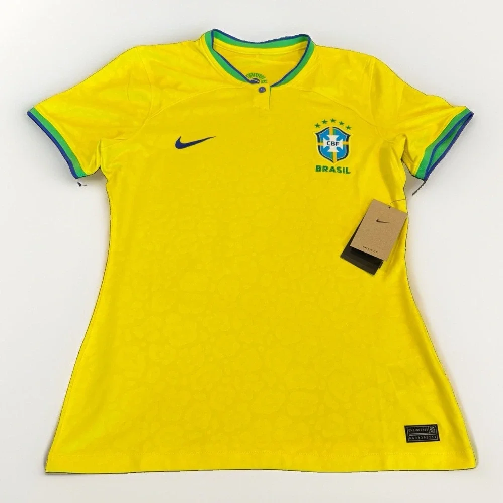 NWT NIKE Brazil National Team 2022 Home Jersey Women's M DN0756-740